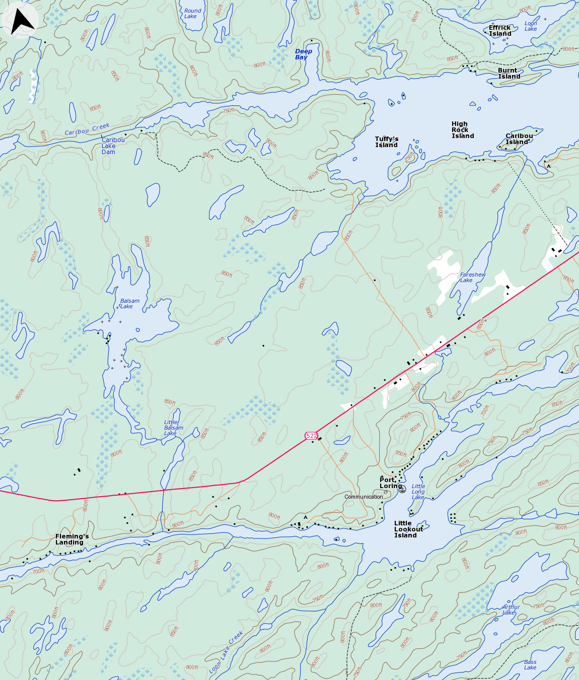 Fishing Maps Starting At Port Loring Ontario THE WALTERS POST