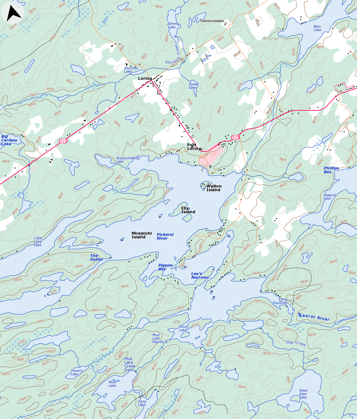 Fishing Maps Starting At Port Loring Ontario THE WALTERS POST
