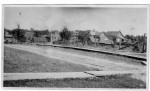 Back View Of Old Hall, Kirton's House, Kelcey's House & Kelcey's Store. Taken From The Church Steps On West Road 1920's